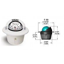 Ritchie Explorer™ F-50, 2¾” Dial Flush Mount - White